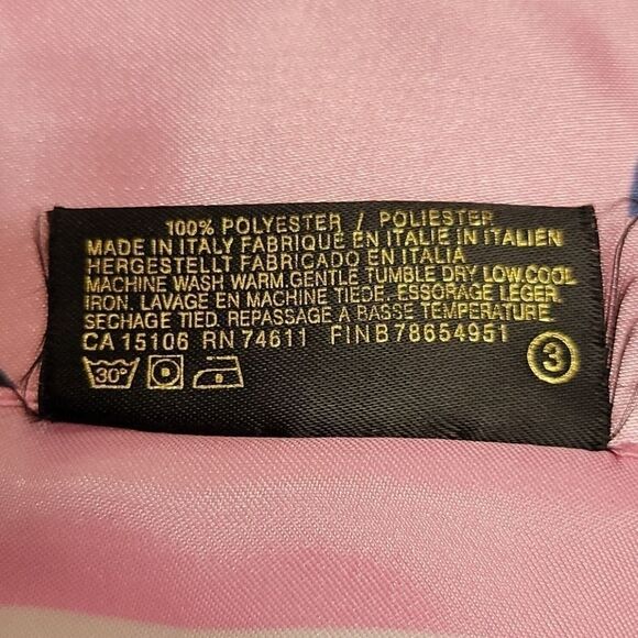 ART OF THE SCARF BLUE AND PINK FLORAL SCARF - Picture 3 of 3